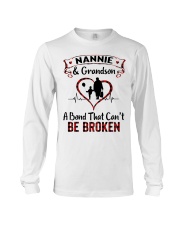 NANNIE AND GRANDSON A BOND CAN'T BE BROKEN Long Sleeve Tee tile