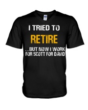 I TRIED TO RETIRE - BEST GIFT FOR YOUR WIFE V-Neck T-Shirt tile