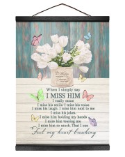 WHEN I SIMPLY SAY I MISS HIM Hanging Canvas tile