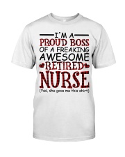 AWESOME RETIRED NURSE - GIFT FOR GRANDCHILDREN Premium Fit Mens Tee tile