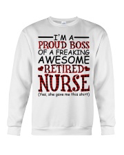 AWESOME RETIRED NURSE - GIFT FOR GRANDCHILDREN Crewneck Sweatshirt tile