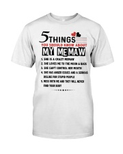 5 THINGS YOU SHOULD KNOW ABOUT MY MEMAW Premium Fit Mens Tee tile