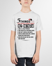 5 THINGS YOU SHOULD KNOW ABOUT MY MEMAW Youth T-Shirt garment-youth-tshirt-front-01