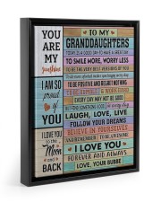 YOU ARE MY SUNSHINE - GREAT GIFT FOR GRANDDAUGHTER FROM BUBBE Floating Framed Canvas Prints Black tile