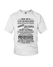 LUCKY GRANDDAUGHTER - AWESOME GRANDMA Youth T-Shirt front