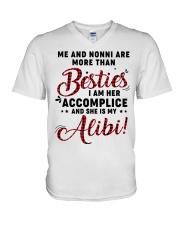 ME AND GRANDMA ARE MORE THAN BESTIES V-Neck T-Shirt tile
