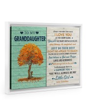 JUST DO YOUR BEST - AMAZING GIFT FOR GRANDDAUGHTER Floating Framed Canvas Prints White tile
