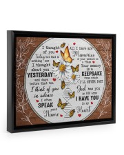 I HAVE YOU IN MY HEART Floating Framed Canvas Prints Black tile