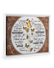 I HAVE YOU IN MY HEART Floating Framed Canvas Prints White tile