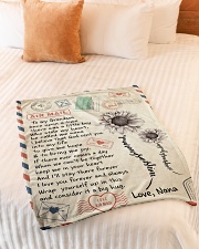 BIG HUG - WONDERFUL GIFT FROM NANA TO GRANDSON Small Fleece Blanket - 30" x 40" aos-coral-fleece-blanket-30x40-lifestyle-front-01