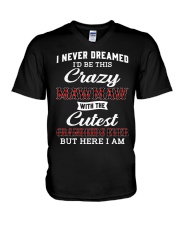 NEVER DREAMED - GIFT FOR GRANDKIDS FROM MAWMAW V-Neck T-Shirt tile