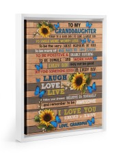 BELIEVE IN YOURSELF - GREAT GIFT FOR GRANDDAUGHTER Floating Framed Canvas Prints White tile