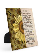 YOU ARE A SUNFLOWER - GREAT GIFT FOR GRANDDAUGHTER Easel-Back Gallery Wrapped Canvas tile