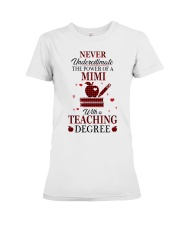 THE POWER OF A MIMI - PERFECT GIFT FOR TEACHER Premium Fit Ladies Tee tile