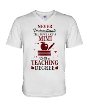 THE POWER OF A MIMI - PERFECT GIFT FOR TEACHER V-Neck T-Shirt tile