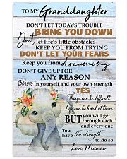 DON'T LET YOUR FEARS - BEST GIFT FOR GRANDDAUGHTER 11x17 Poster front