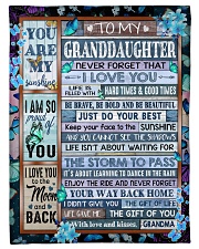 I LOVE YOU TO - SPECIAL GIFT FOR GRANDDAUGHTER Small Fleece Blanket - 30" x 40" front