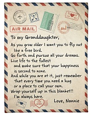 I LOVE YOU - TO GRANDDAUGHTER FROM NANNIE Small Fleece Blanket - 30" x 40" front