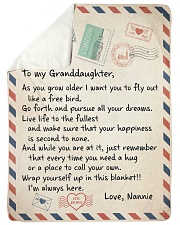 I LOVE YOU - TO GRANDDAUGHTER FROM NANNIE Sherpa Fleece Blanket tile