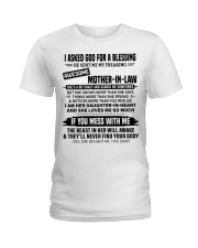 SHE'S A BIT CRAZY - BEST GIFT FOR DAUGHTER-IN-LAW Ladies T-Shirt tile