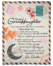 WELL AND HAPPY - GRANDMA TO GRANDDAUGHTER Small Fleece Blanket - 30" x 40" front