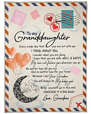 WELL AND HAPPY - GRANDMA TO GRANDDAUGHTER Fleece Blanket tile
