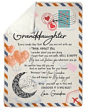 WELL AND HAPPY - GRANDMA TO GRANDDAUGHTER Sherpa Fleece Blanket tile