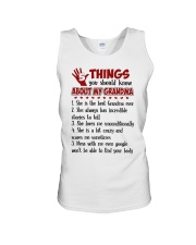 5 THINGS YOU SHOULD KNOW ABOUT MY GRANDMA Unisex Tank tile