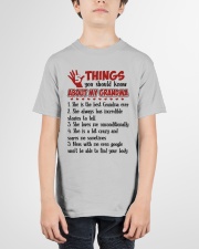 5 THINGS YOU SHOULD KNOW ABOUT MY GRANDMA Youth T-Shirt garment-youth-tshirt-front-01
