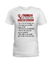 5 THINGS YOU SHOULD KNOW ABOUT MY GRANDMA Ladies T-Shirt tile