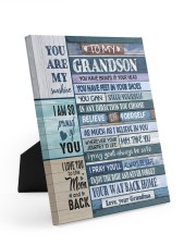 BELIEVE IN YOURSELF - FOR GRANDSON FROM GRANDMA Easel-Back Gallery Wrapped Canvas tile