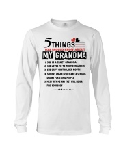 5 THINGS YOU SHOULD KNOW ABOUT MY GRANDMA Long Sleeve Tee tile