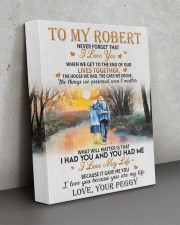 LIVES TOGETHER - TO ROBERT FROM PEGGY 11x14 Gallery Wrapped Canvas Prints aos-canvas-pgw-11x14-lifestyle-front-15