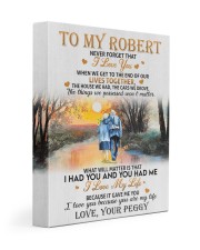 LIVES TOGETHER - TO ROBERT FROM PEGGY 11x14 Gallery Wrapped Canvas Prints front