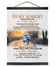 LIVES TOGETHER - TO ROBERT FROM PEGGY Hanging Canvas tile
