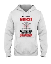 RETIRED NURSE PROMOTED TO PROFESSIONAL GRANDMA Hooded Sweatshirt tile