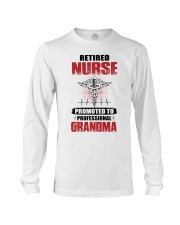 RETIRED NURSE PROMOTED TO PROFESSIONAL GRANDMA Long Sleeve Tee tile