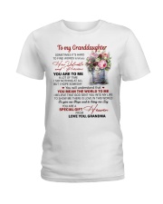 YOU ARE TO ME - SPECIAL GIFT FOR GRANDDAUGHTER Ladies T-Shirt tile
