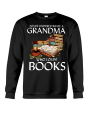 Never Underestimate A Grandma Who Loves Books Crewneck Sweatshirt tile