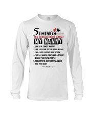 5 THINGS YOU SHOULD KNOW ABOUT MY NANNY Long Sleeve Tee tile