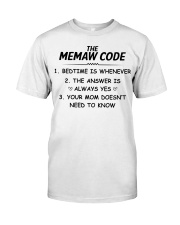 THE MEMAW CODE - BEDTIME IS WHENEVER Premium Fit Mens Tee tile