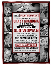 IF YOU MESS WITH ME - PERFECT GIFT FOR GRANDSON Small Fleece Blanket - 30" x 40" front