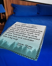 CONSIDER THIS A BIG HUG - GRAM TO GRANDDAUGHTER Small Fleece Blanket - 30" x 40" aos-coral-fleece-blanket-30x40-lifestyle-front-02