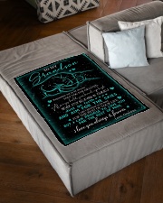 BELIEVING IN YOURSELF - PERFECT GIFT FOR GRANDSON Small Fleece Blanket - 30" x 40" aos-coral-fleece-blanket-30x40-lifestyle-front-03