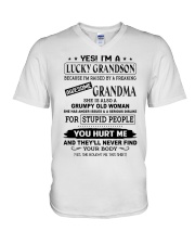 YOU HURT ME - SPECIAL GIFT FOR GRANDMA V-Neck T-Shirt tile