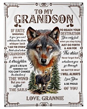 I AM THE STORM - LOVELY GIFT FOR GRANDSON Small Fleece Blanket - 30" x 40" front