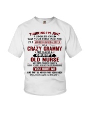 I'M A SPOILED GRANDDAUGHTER OF A CRAZY GRAMMY Youth T-Shirt front