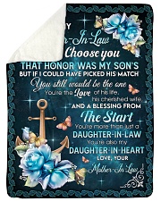 YOU ARE THE LOVE OF HIS LIFE - BEST GIFT FOR DAUGHTER-IN-LAW Sherpa Fleece Blanket tile