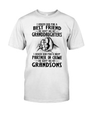 I ASKED GOD FOR A BEST FRIEND - GREAT GIFT FOR GRANDMA Classic T-Shirt tile