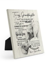 YOU WILL NEVER LOSE - GREAT GIFT FOR GRANDDAUGHTER 8x10 Easel-Back Gallery Wrapped Canvas thumbnail